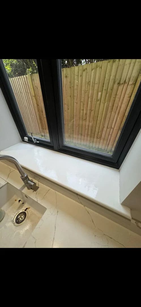 Sill repair and repaint – after