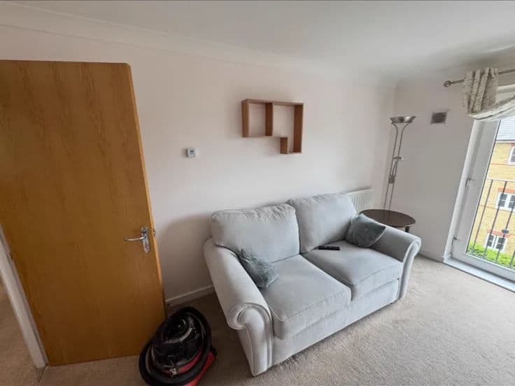 Sitting room walls repainted – after