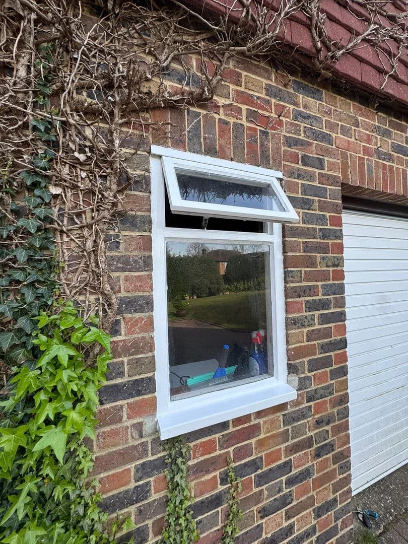 Sash window cleared and restored – after